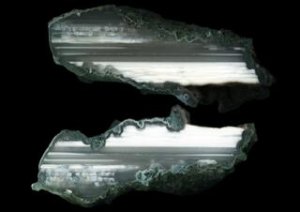 White Sail Agate, onyx bands with precious opal inclusion
