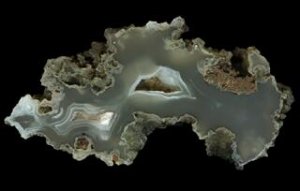 White Sail Agate, with chloritic moss inclusions