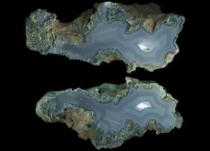 White Sail Agate, with chloritic moss inclusions