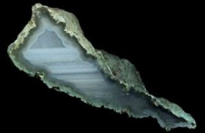 White Sail Agate, with onyx banding and plume
