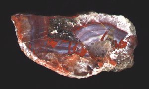 Liesegang Phenomena in Agate