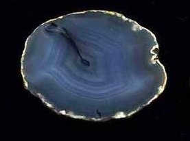 Blue Fortification Agate