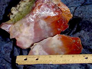 Green River Red and White Agate