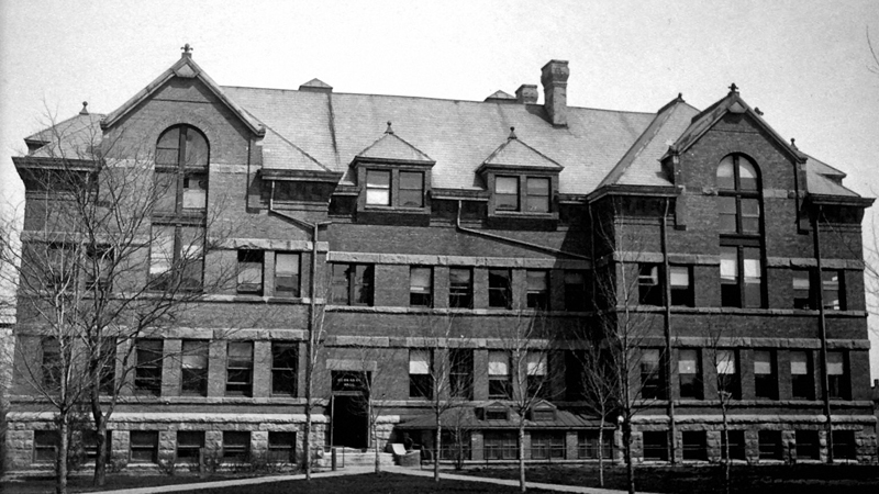 Old Nebraska Hall, with third floor