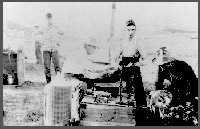 Camp in the Pine Ridge, Nebraska.