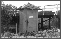 Shelter for stream gage.