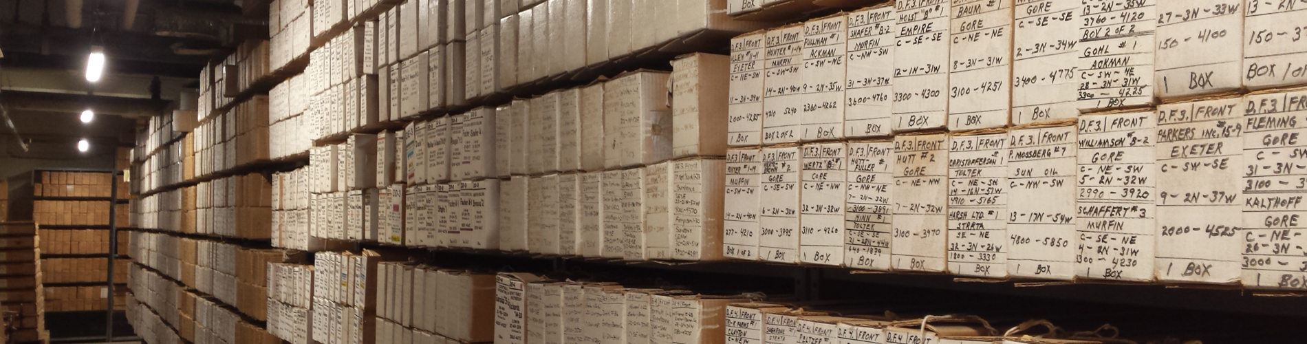Boxes close up