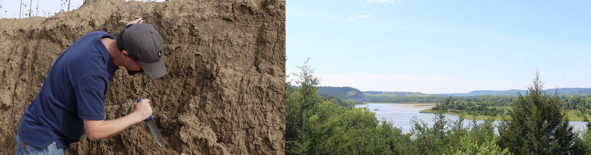 Soil Pit and River View