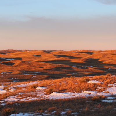 landscape at sunset